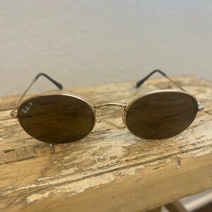 Ray-Ban 001/57 Arista Polar Brown Oval Sunglasses